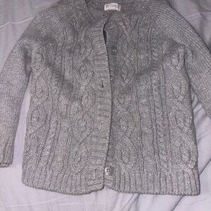 Gymboree Gray Cable Knit Kids Sweater